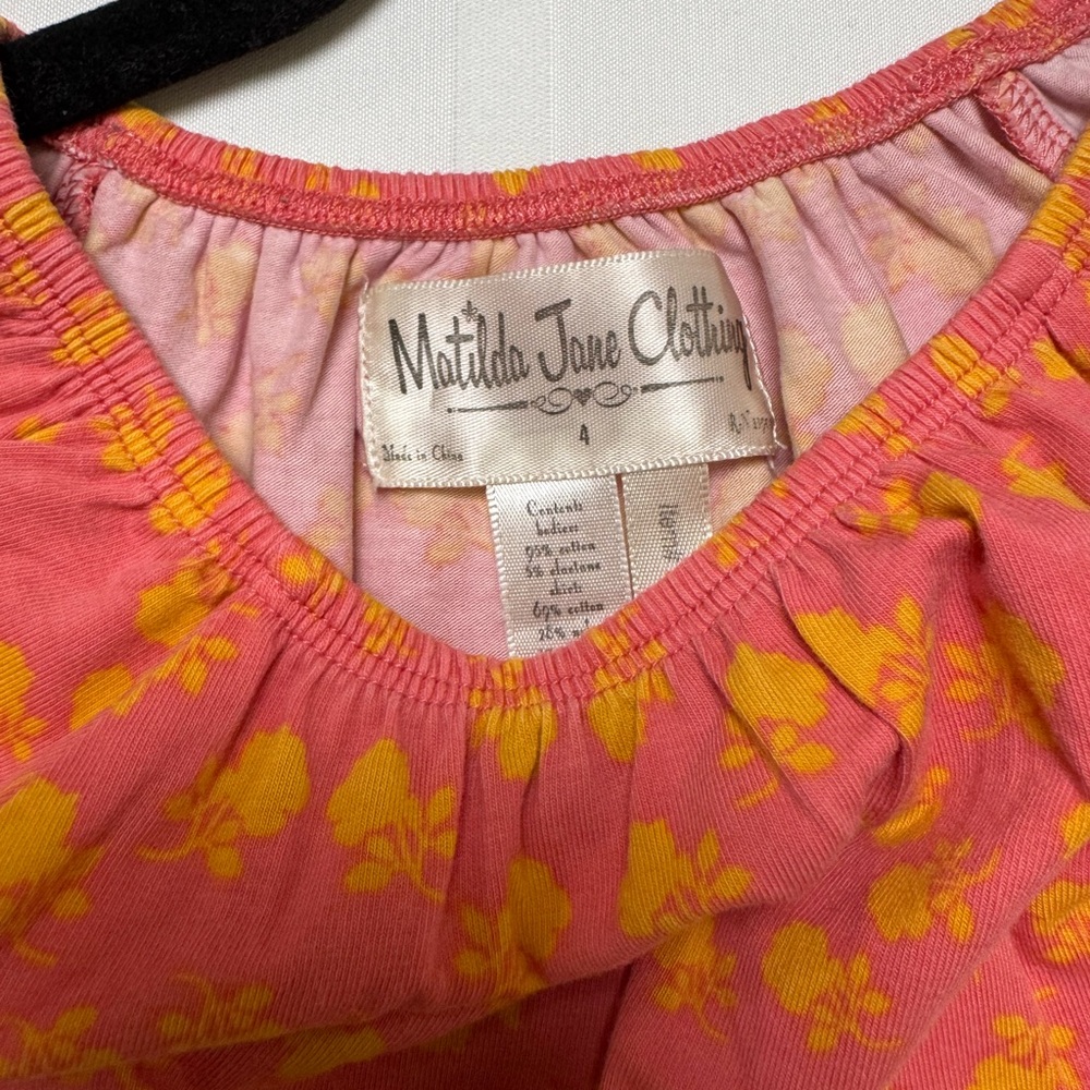 Matilda Jane Pink and Yellow Polka Dot Blouse - Picture 3 of 5